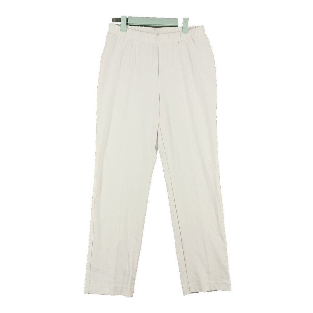 Allison Dalley Pants Size 8 W29 L29  Women Casual Office White Elastic Waist